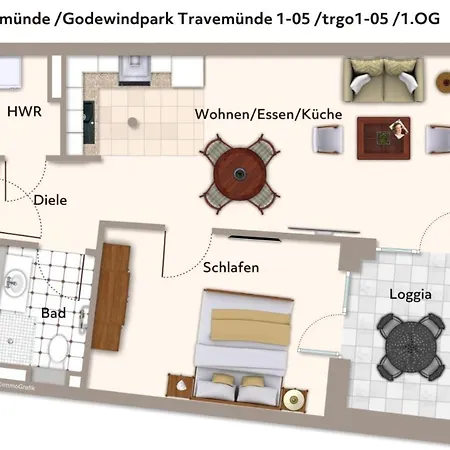 Godewindpark Travemuende Godewindpark Travemuende 1-05 Διαμέρισμα *